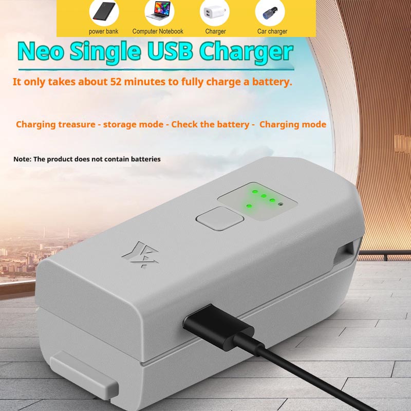Drone Power Bank - شاحن بطارية USB ثنائي الاتجاه لطائرة