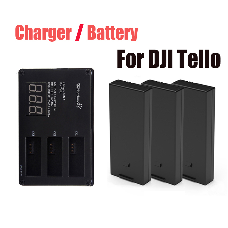Drone Power Bank - بطارية DJI Tello الأصلية / شاحن